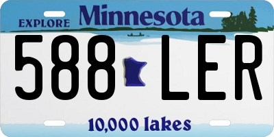 MN license plate 588LER