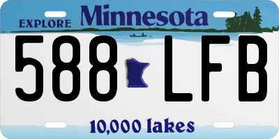 MN license plate 588LFB