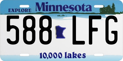 MN license plate 588LFG