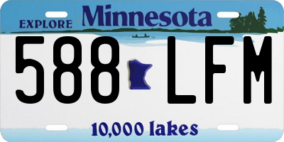 MN license plate 588LFM