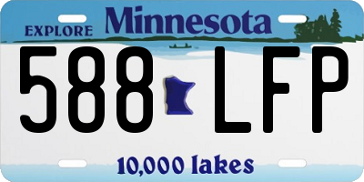 MN license plate 588LFP