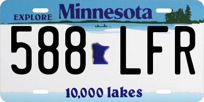 MN license plate 588LFR