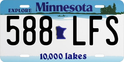 MN license plate 588LFS