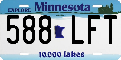 MN license plate 588LFT