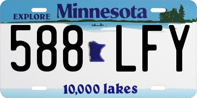 MN license plate 588LFY