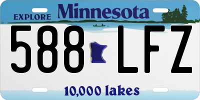 MN license plate 588LFZ