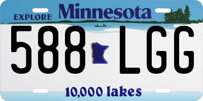 MN license plate 588LGG