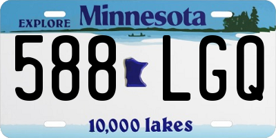 MN license plate 588LGQ