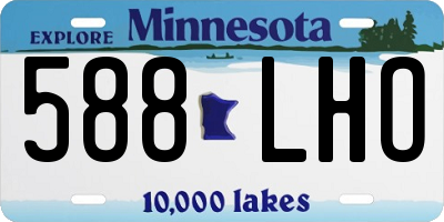 MN license plate 588LHO