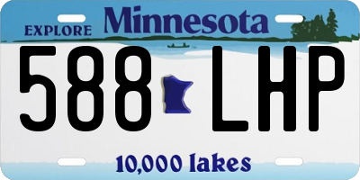 MN license plate 588LHP