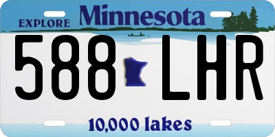 MN license plate 588LHR