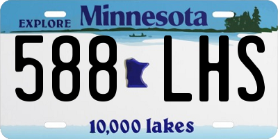 MN license plate 588LHS