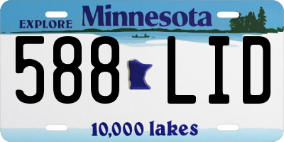 MN license plate 588LID