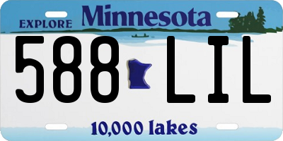 MN license plate 588LIL