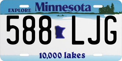 MN license plate 588LJG