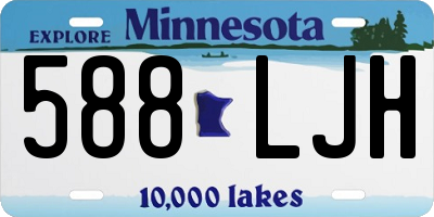 MN license plate 588LJH