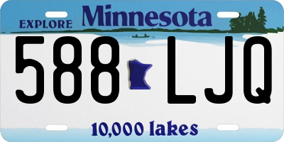 MN license plate 588LJQ