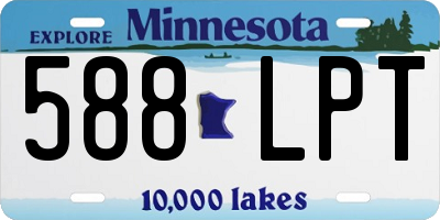MN license plate 588LPT