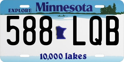 MN license plate 588LQB