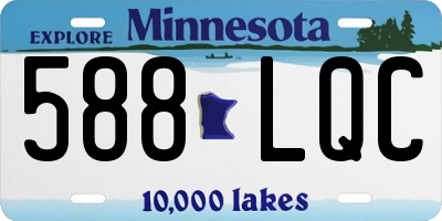 MN license plate 588LQC