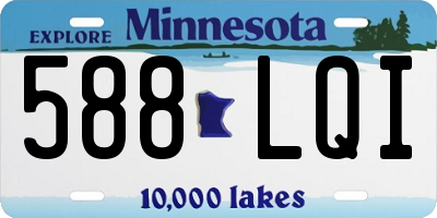 MN license plate 588LQI