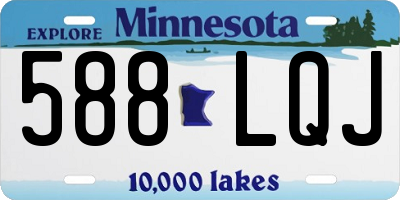 MN license plate 588LQJ