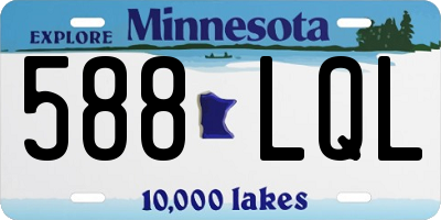 MN license plate 588LQL