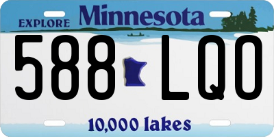 MN license plate 588LQO