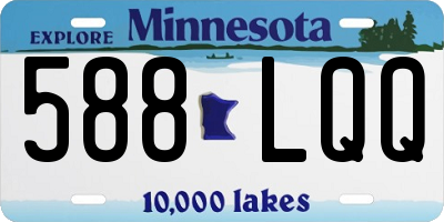 MN license plate 588LQQ