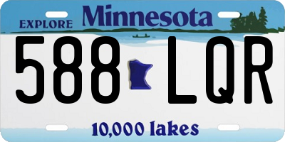 MN license plate 588LQR