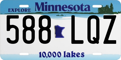 MN license plate 588LQZ
