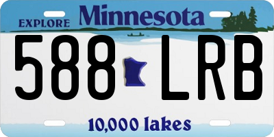 MN license plate 588LRB