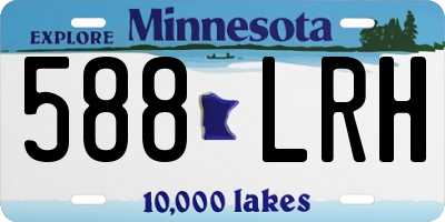 MN license plate 588LRH