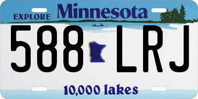 MN license plate 588LRJ