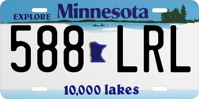 MN license plate 588LRL