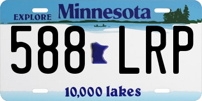 MN license plate 588LRP