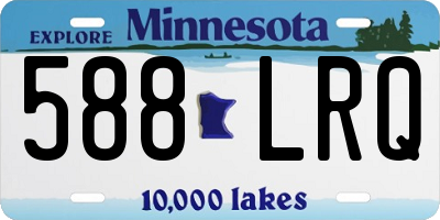 MN license plate 588LRQ