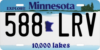 MN license plate 588LRV