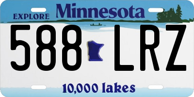 MN license plate 588LRZ