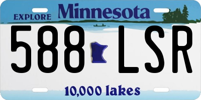 MN license plate 588LSR