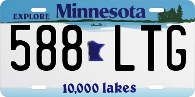 MN license plate 588LTG