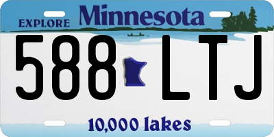MN license plate 588LTJ