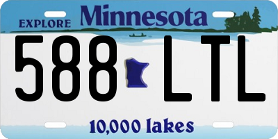 MN license plate 588LTL