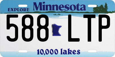 MN license plate 588LTP