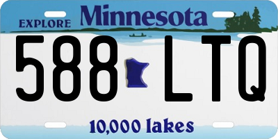MN license plate 588LTQ