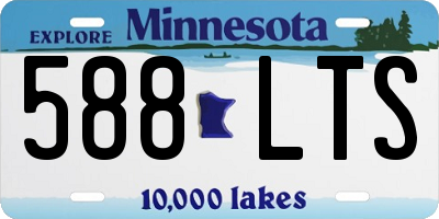 MN license plate 588LTS