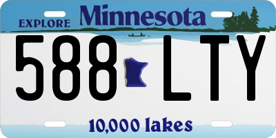 MN license plate 588LTY