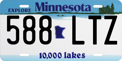 MN license plate 588LTZ