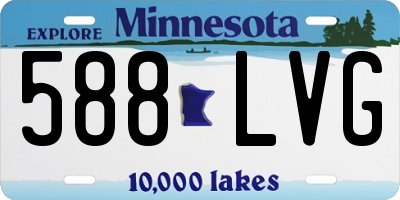 MN license plate 588LVG