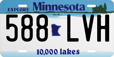 MN license plate 588LVH